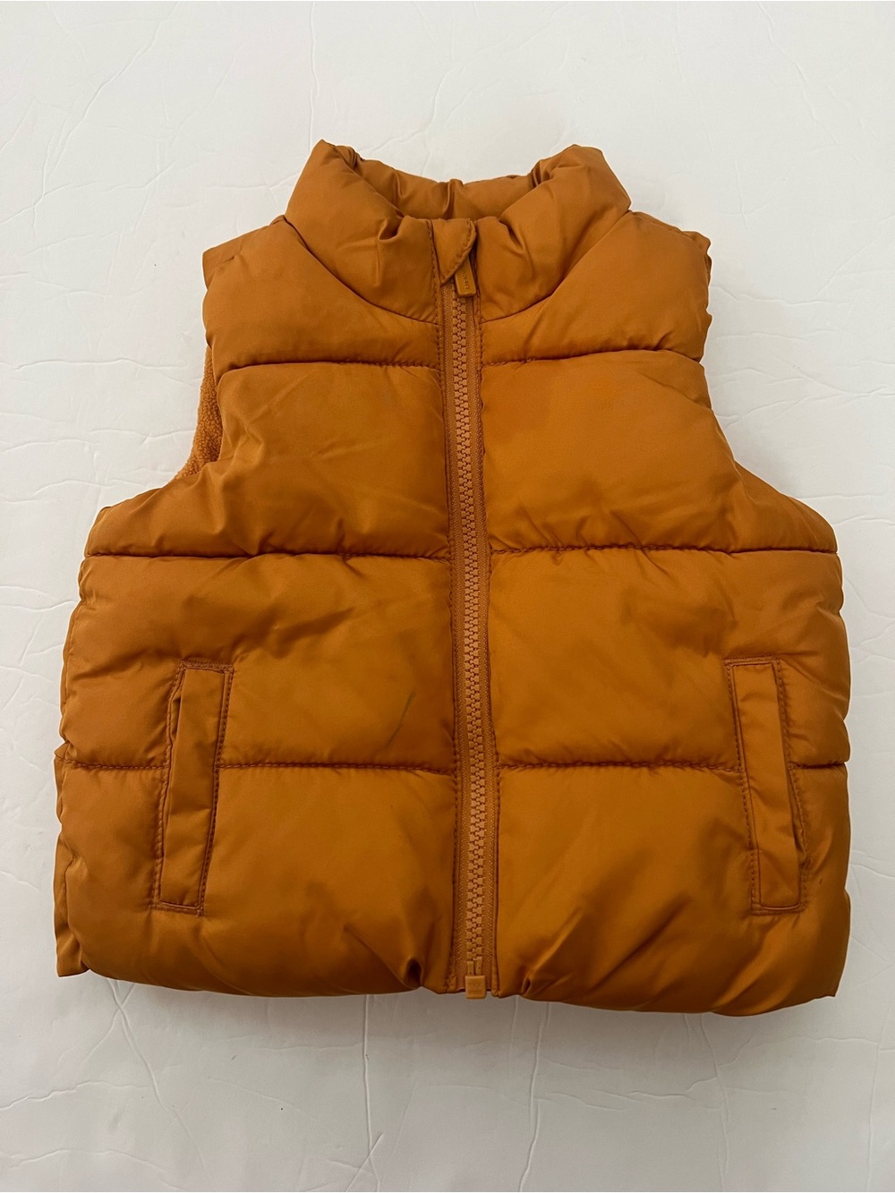 Old Navy 12-18m Kids Rust Orange Puffer Vest